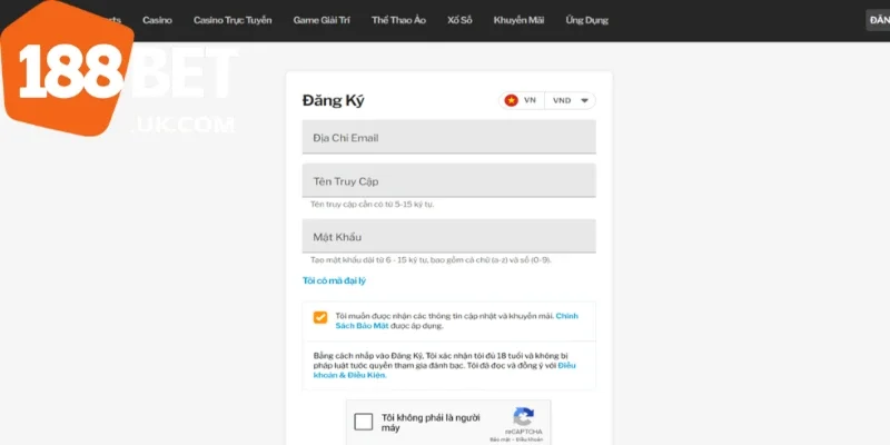 Hướng Dẫn Đăng Ký 188BET Nhanh Chóng Và Chi Tiết Nhất 4 Người chơi cần nhập đúng các thông tin yêu cầu của 188BET khi đăng ký tài khoản