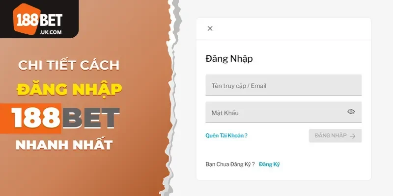 188bet 38 Người chơi cần tạo tài khoản và đăng nhập vào 188BET để bắt đầu trải nghiệm cá cược